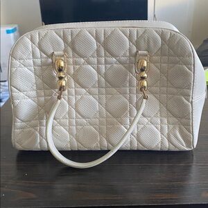 Christian Dior Quilted Boston Bag